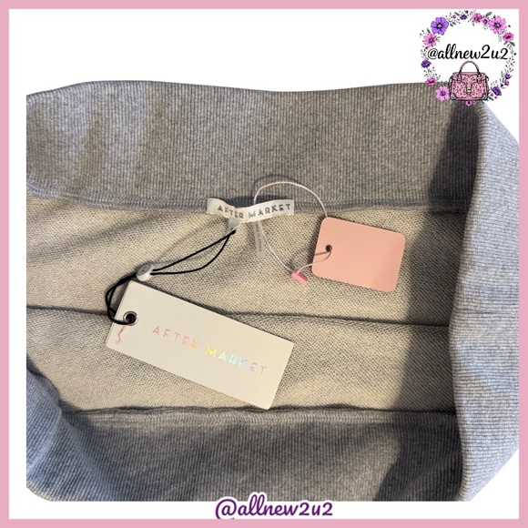 New After Market Off Shoulder Sweatshirt Peplum Ruffle Hem Small Host Pick - Picture 11 of 17